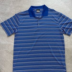 Nike Mens Dri-Fit Core Stripe Golf Polo Shirt - 465806-491 - Blue/White - L